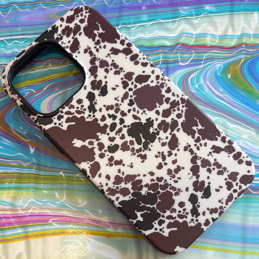 Brown and Black Cow Pattern Phone Case